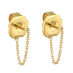 Solid 14k Yellow Gold Stud Earrings Fine Jewelry