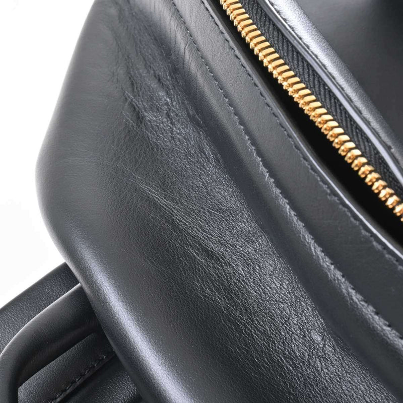 Versace Womens Leather Backpack Black