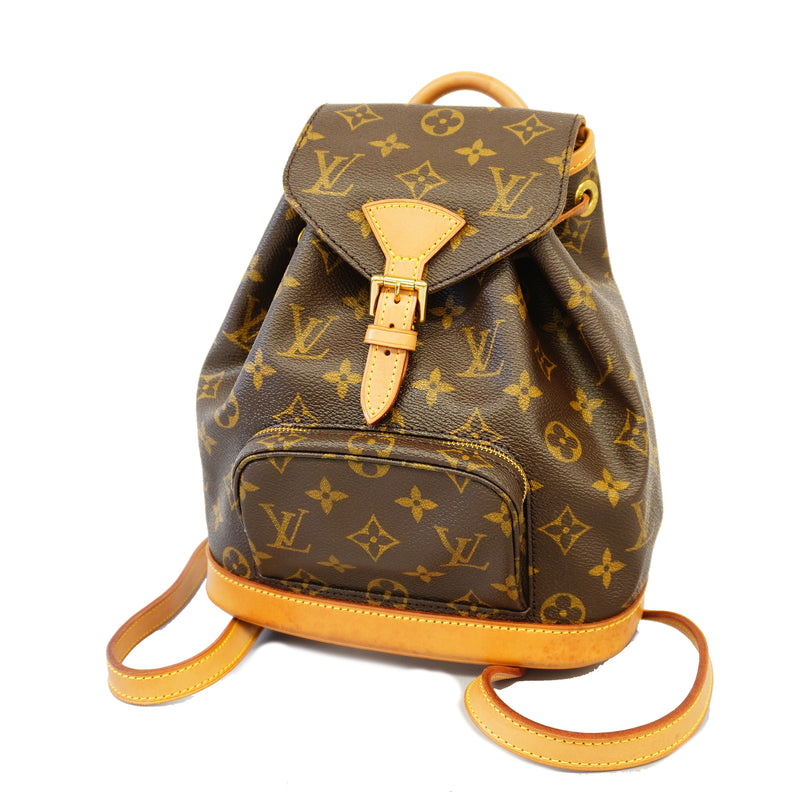 Auth Louis Vuitton Rucksack Monogram Mini Monsuri M51137