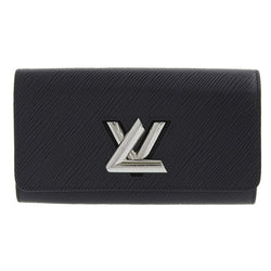 Louis Vuitton LOUIS VUITTON Wallet Epi Long Portofeuil Twist M68309 Noir Black