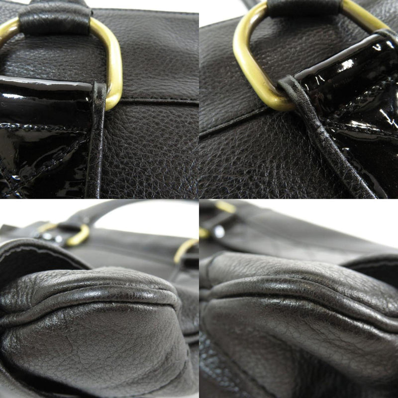 Burberry logo metal fittings tote bag leather unisex