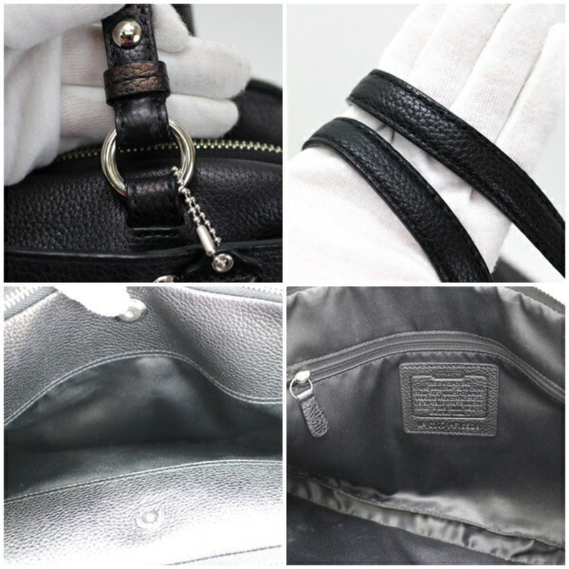 Coach Tote Bag Shoulder Penelope Satchel Leather Black F16529 COACH Ladies