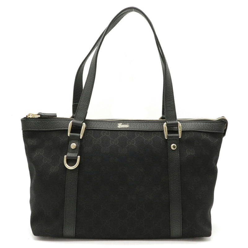 GUCCI Gucci GG Canvas Abbey Tote Bag Shoulder Black 141470