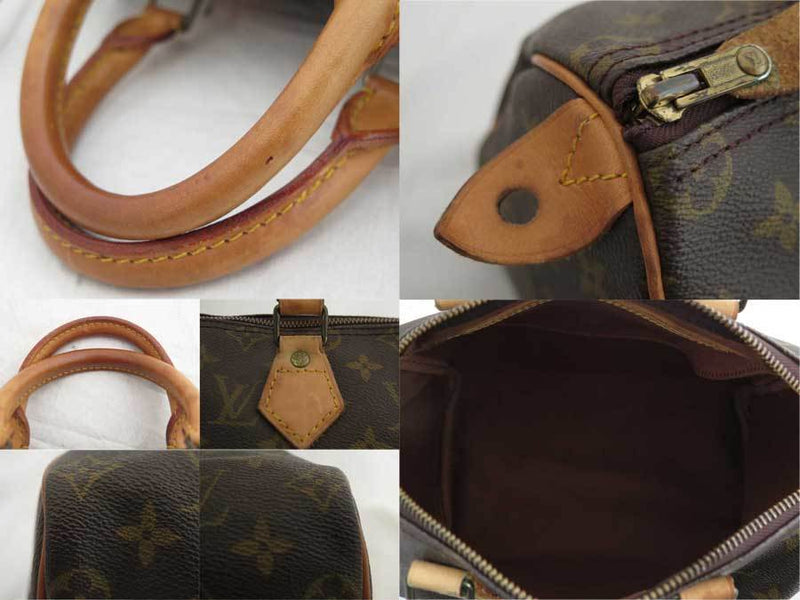 Louis Vuitton Handbag Monogram Speedy 25 Brown Canvas Bag M41528