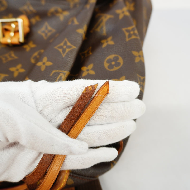 Auth Louis Vuitton Monogram Montsouris GM M51135 Womens Backpack
