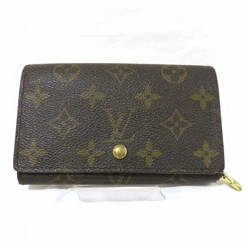 Louis Vuitton Monogram Porto Monevier Tresor M61730 Bi-Fold Wallet Unisex
