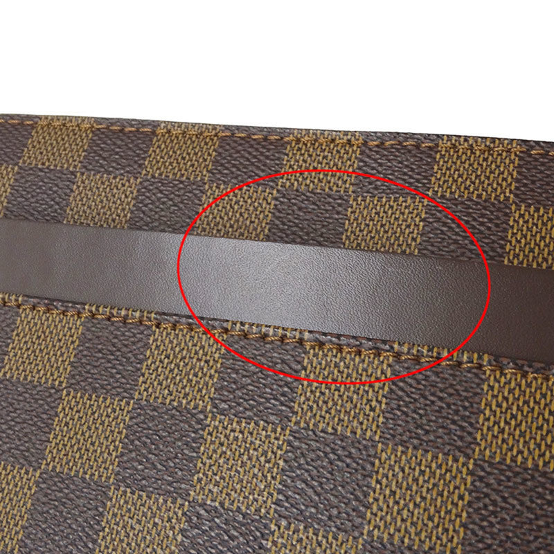 Louis Vuitton N51993 MenWomen Clutch Bag BrownDamier CanvasEbeneGalle