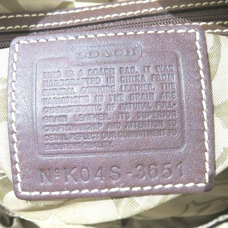 Coach COACH 3651 Leather Bag Shoulder Ladies