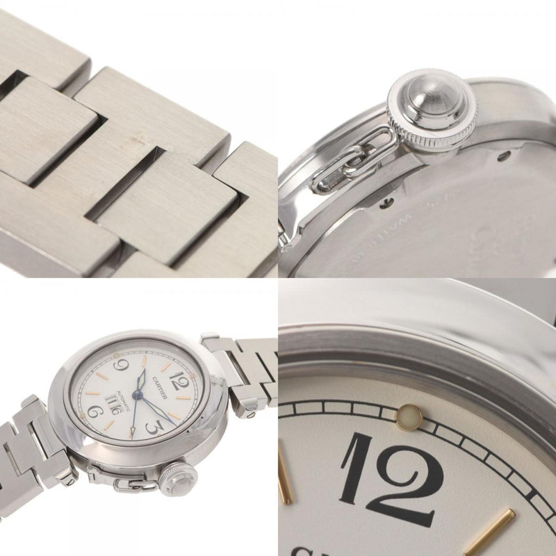 CARTIER Cartier Pasha C Big Date Mens SS Watch Automatic White Dial
