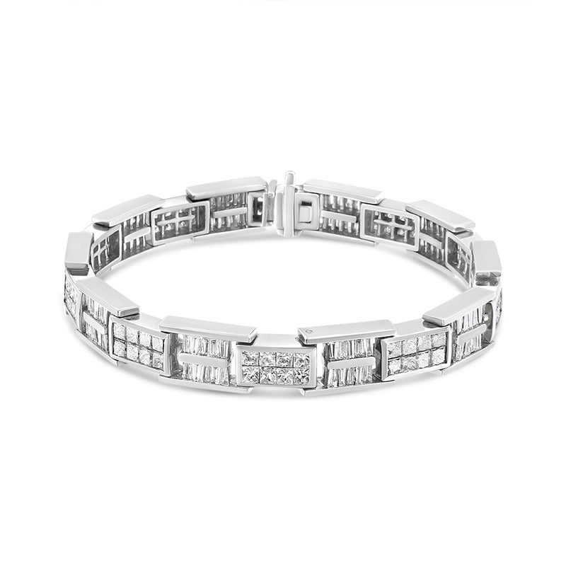 14K White Gold 10 5/8ct TDW Diamond Tennis Bracelet (H-ISI1-SI2)