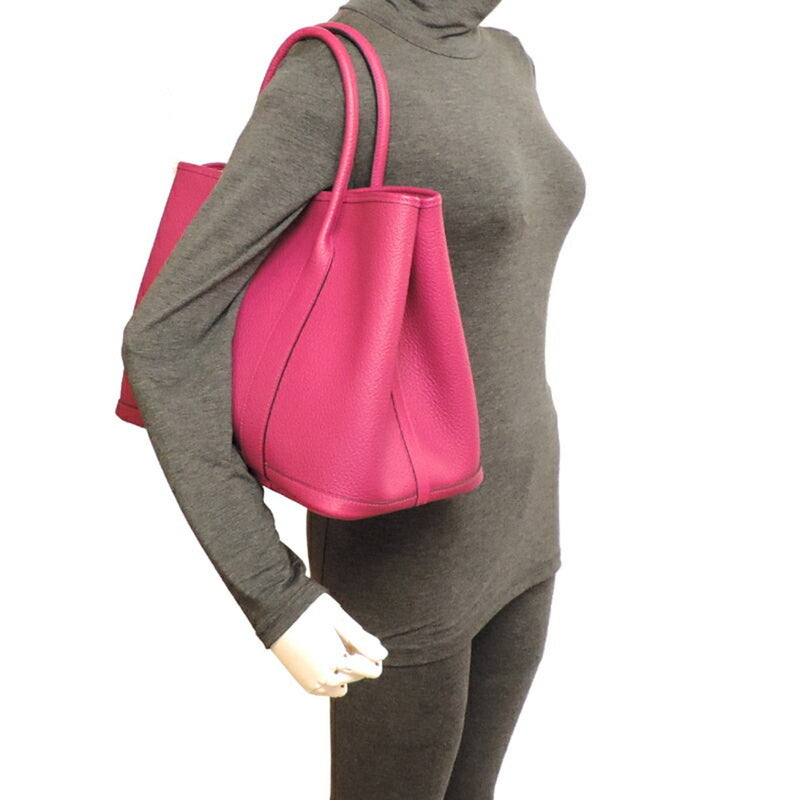 Hermes Garden Party PM Womens Tote Bag Country Rose Purple (Pink)
