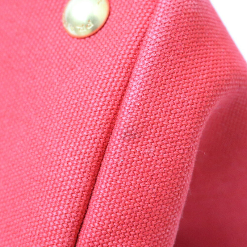 Prada Handbag Shoulder Bag Kanapatoto Red Ladies Canvas