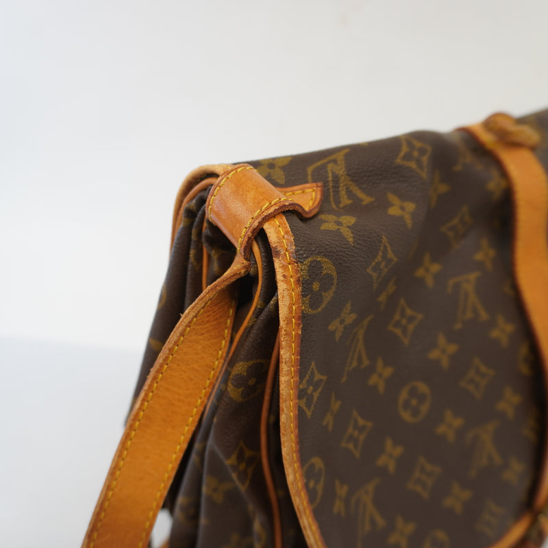 Auth Louis Vuitton Shoulder Bag Monogram Saumur 35 M42254
