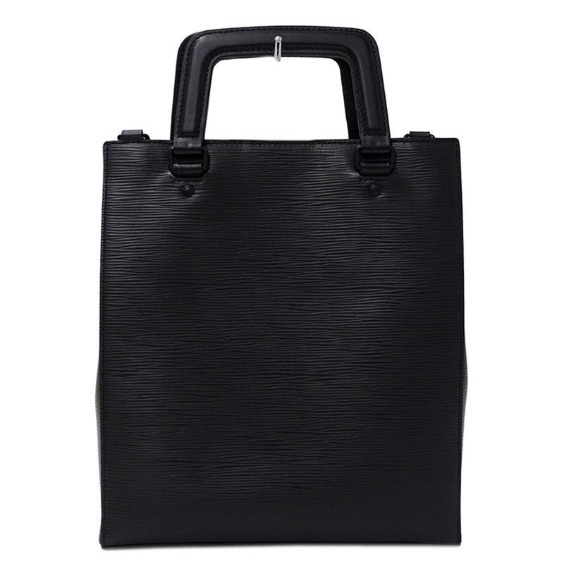 Louis Vuitton LOUIS VUITTON Bag Epi Men's Handbag Shoulder 2way Sack Plastic Fold M58497 Noir Black