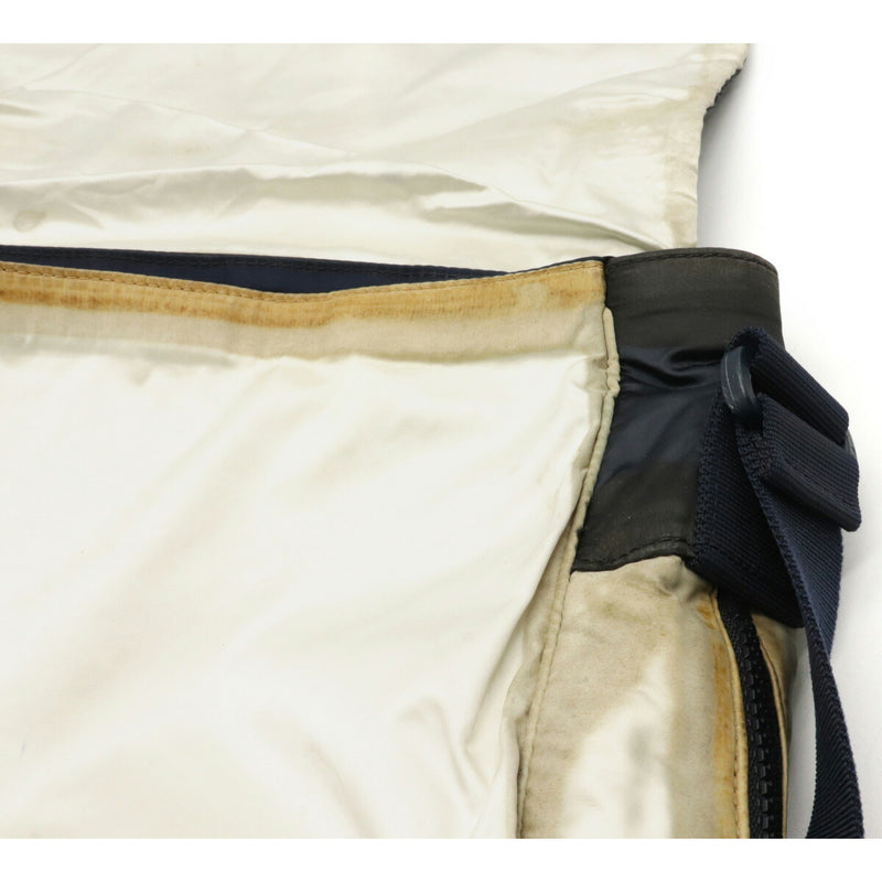 CHANEL Sports Line Shoulder Bag Messenger Coco Mark Star Nylon White Navy Blue