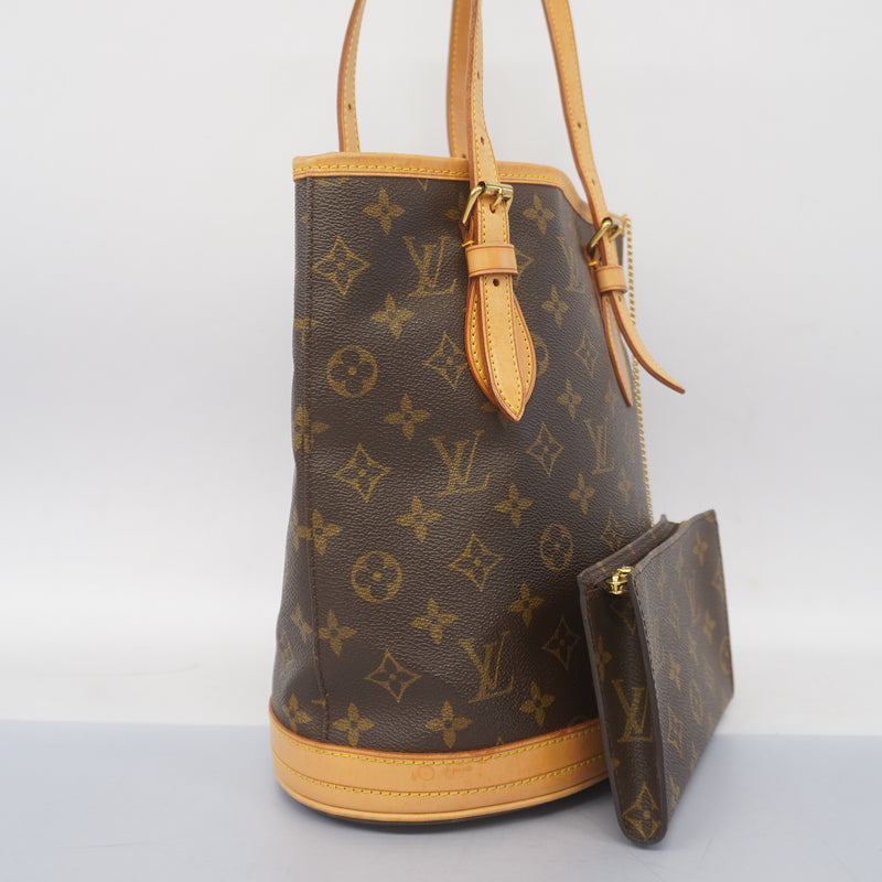 Auth Louis Vuitton Monogram Petit Bucket M42238 Womens HandbagTote Bag