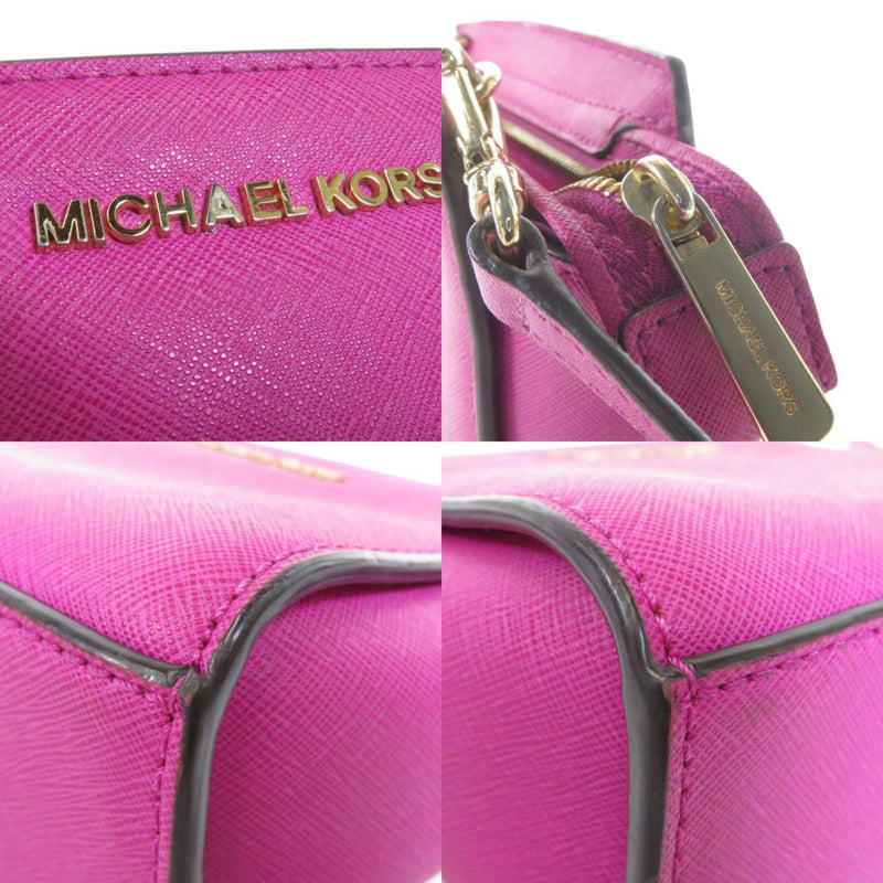 Michael Kors logo mark shoulder bag leather ladies