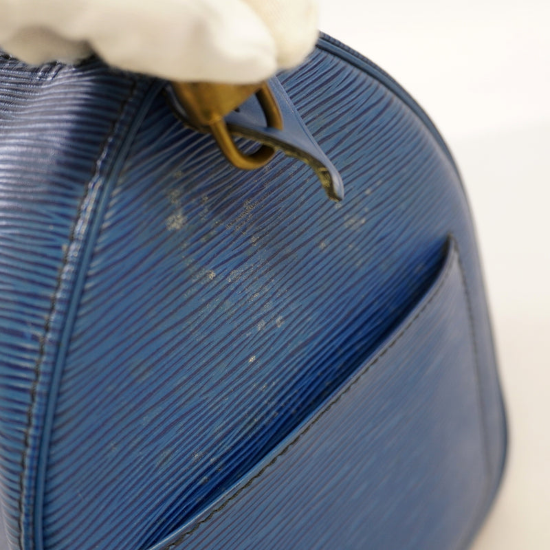 Auth Louis Vuitton Epi Speedy 30 M43005 Womens Boston BagHandbag Toledo Blue
