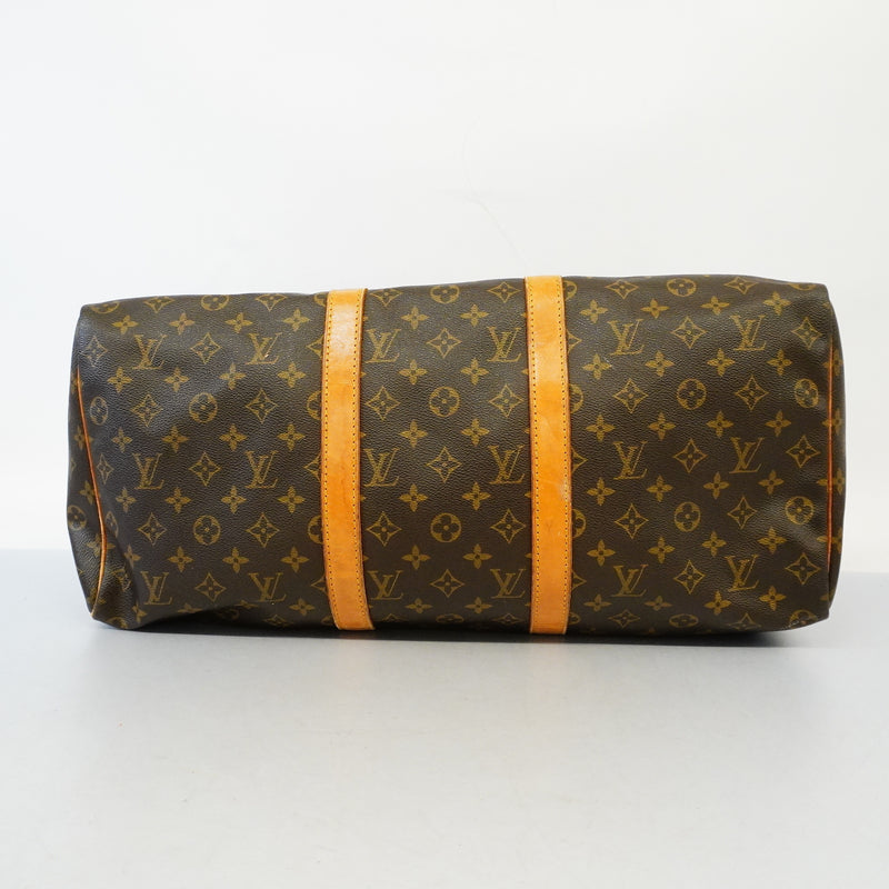 AuthLouis Vuitton Monogram Keepol 50 M41426 MenWomenUnisex Boston BagHandbag