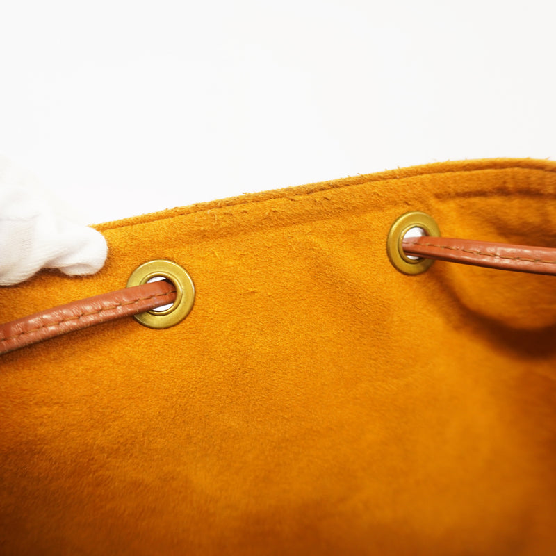 Auth Louis Vuitton Epi Petit Noe M44103 Womens Shoulder Bag Kenyan Brown