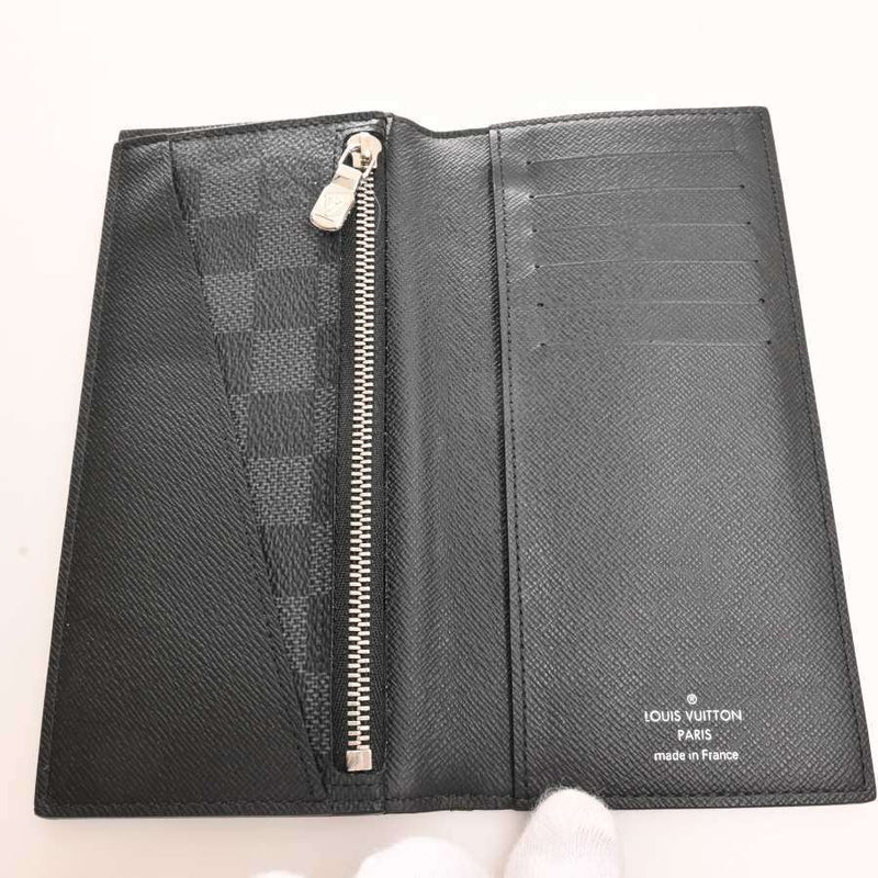 Louis Vuitton Graffit Alexandre NM Bi-Fold Long Wallet Black PVC Leather