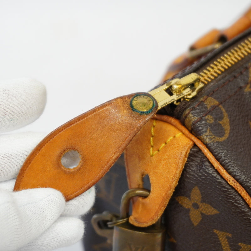 Auth Louis Vuitton Monogram Speedy 25 M41528 Womens Handbag