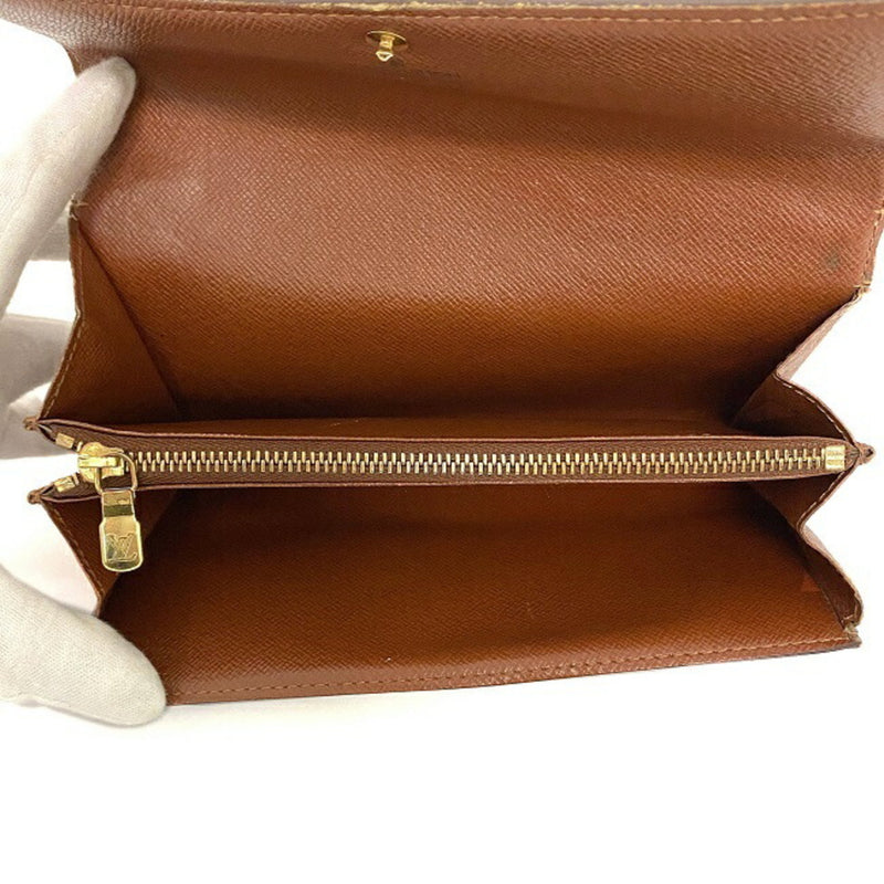 Louis Vuitton Portofeuil Sarah Brown Monogram M61734 Wallet TH0060 LOUIS VUITTON LV Folded Women's Men's