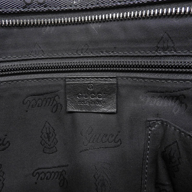 Gucci GG Imprim Womens PVC Shoulder Bag Black