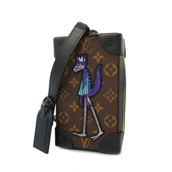 Auth Louis Vuitton Shoulder Bag Monogram Soft Trunk Phone Box M80144 Unisex