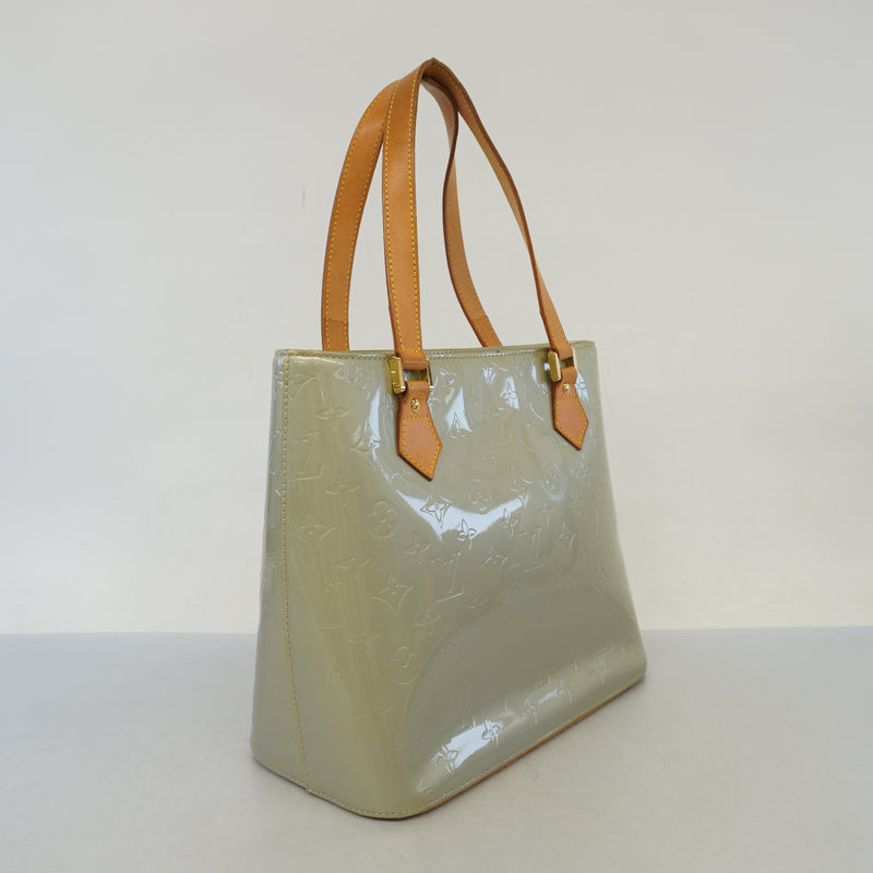 Auth Louis Vuitton Monogram Vernis Houston M91053 Womens Tote Bag Gris