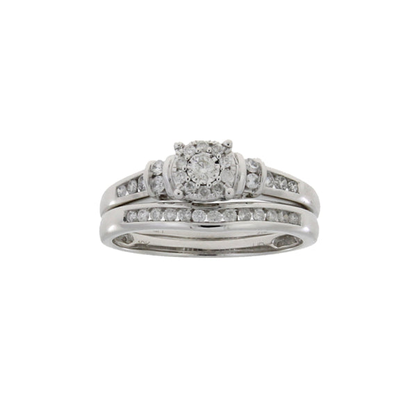 .33ct Diamond Engagement Ring Set 10KT White Gold