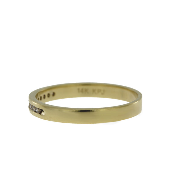.10ct Diamond Wedding Band Ring 14KT Yellow Gold