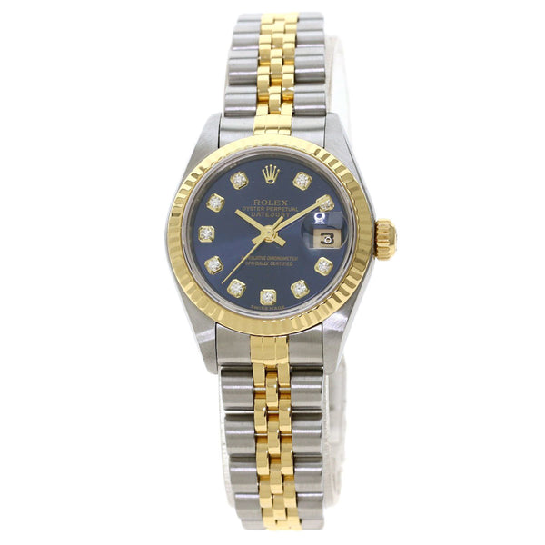 Rolex 79173G Datejust 10P Diamond Watch Stainless Steel / SSxK18YG Ladies ROLEX