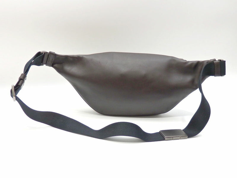 Bottega Veneta Body Bag Intrecciato Mens Brown Leather 222310 Waist Pouch Crochet