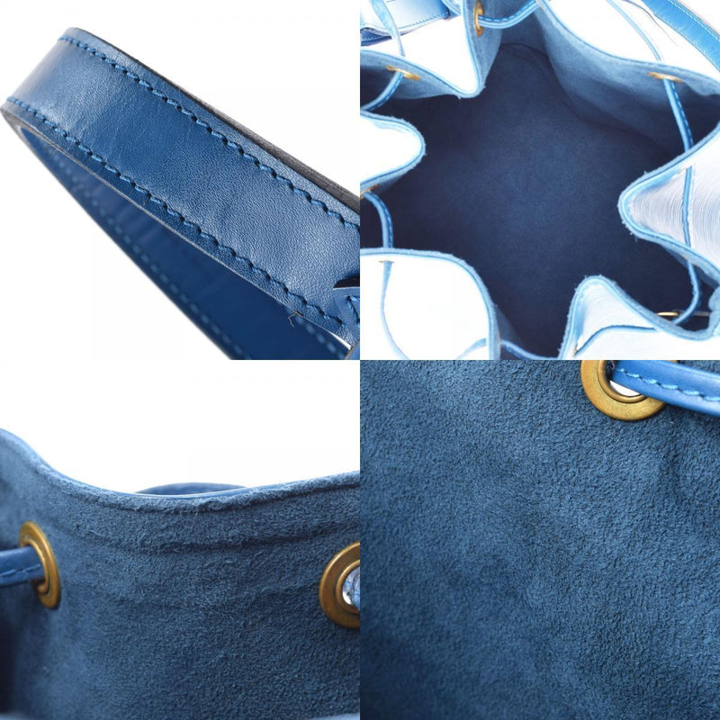 LOUIS VUITTON Epi Petit Noe Blue M44105 Unisex Leather Shoulder Bag