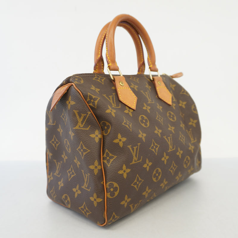 Auth Louis Vuitton Monogram Speedy 25 M41528 Womens Handbag