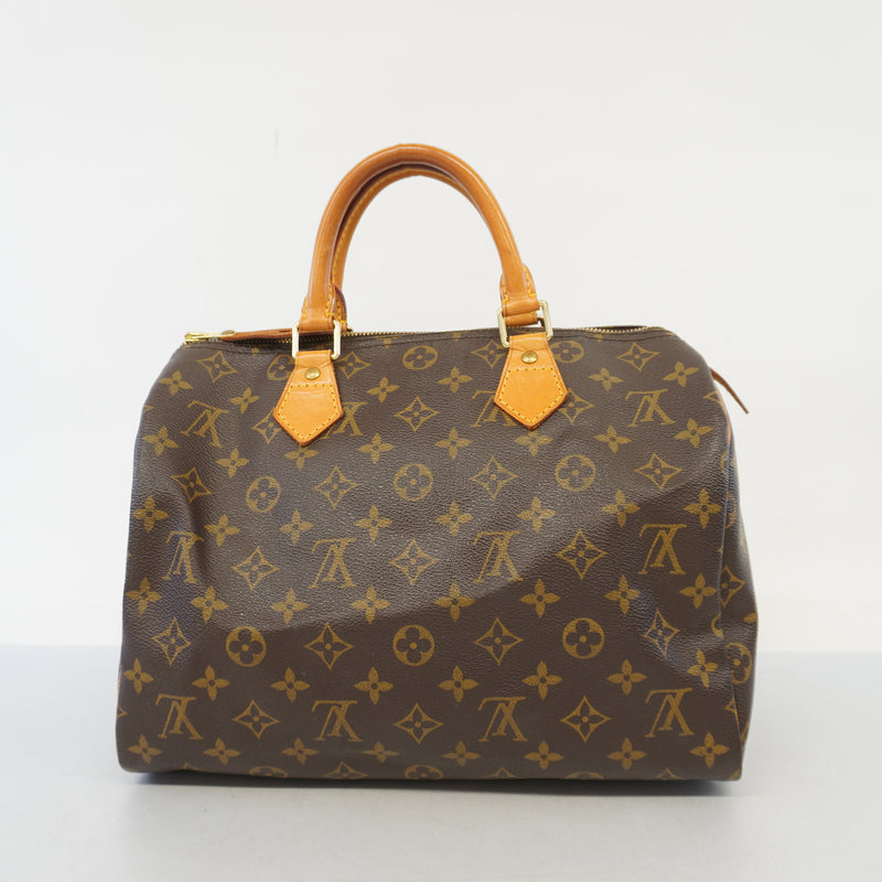 Auth Louis Vuitton Monogram Speedy 30 M41108 Womens Handbag
