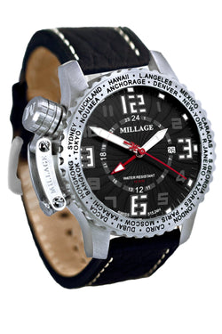 Millage MOSCOW Collection Watch BLK-BLK-LB - Bids.com