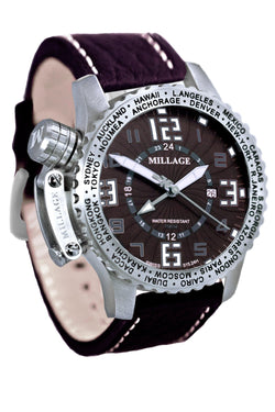 Millage MOSCOW Collection Watch BR-W-BR-LB - Bids.com