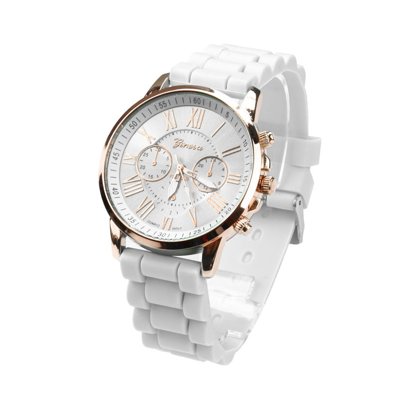 Silicone Rubber Jelly Gel Quartz Analog Sport Watch for Unisex