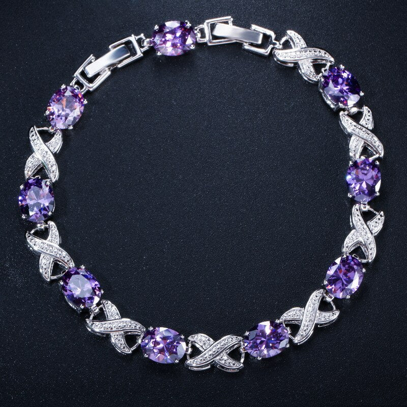 Sterling Silver 0.50ctw Gemstone Bracelet for Her