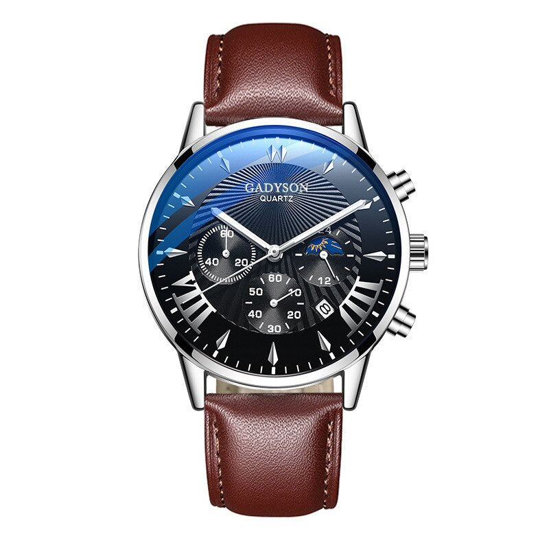 Men Watches Luxury Famous Brand Men Leather Strap Calendar Watch Men Military Sport Quartz Watch Relogio Masculino reloj hombre