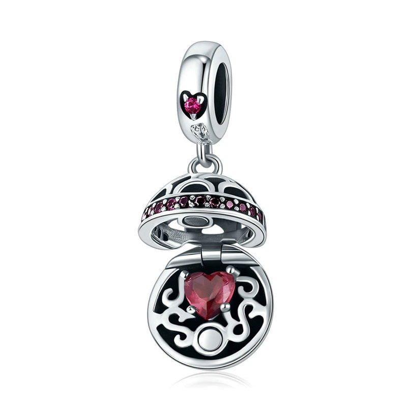 925 Sterling Silver Ball Charms for Charm Bracelets & Necklaces.