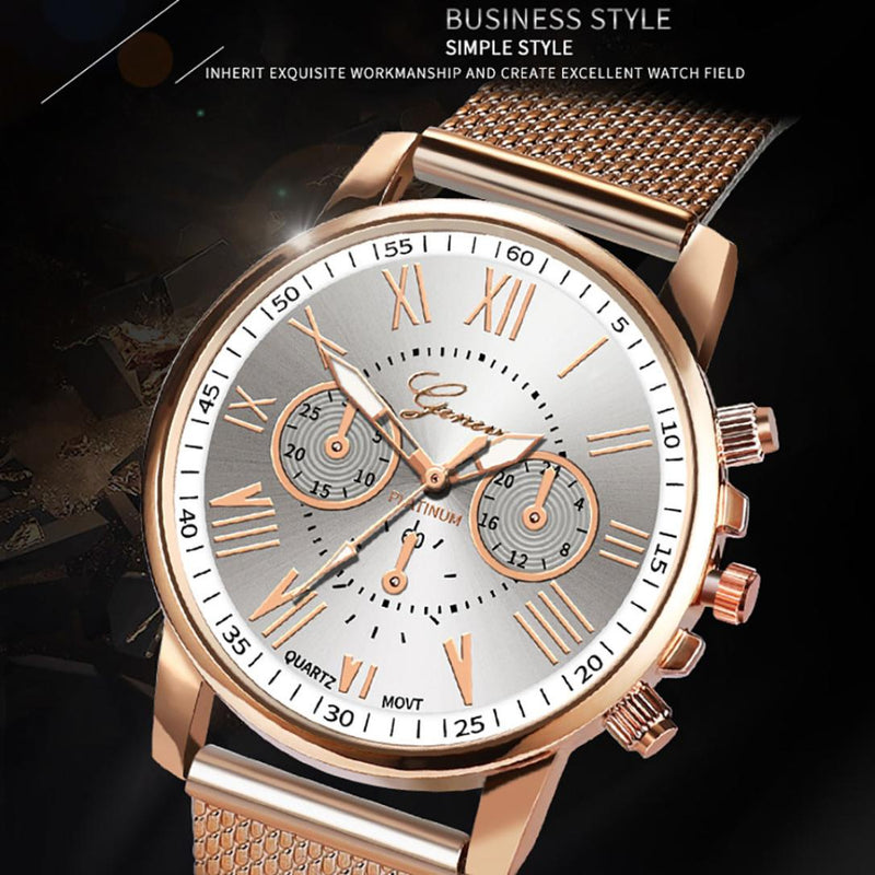 Luxury Womens watches Ladies Quartz Wrist Watch Dress Fashion Stainless Steel Dial Band Watch for women relogio feminino