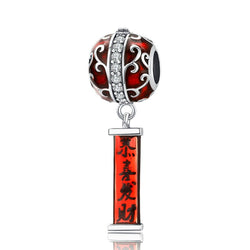 BISAER Red Beads fit Pandora Original Bracelets 925 Sterling Silver