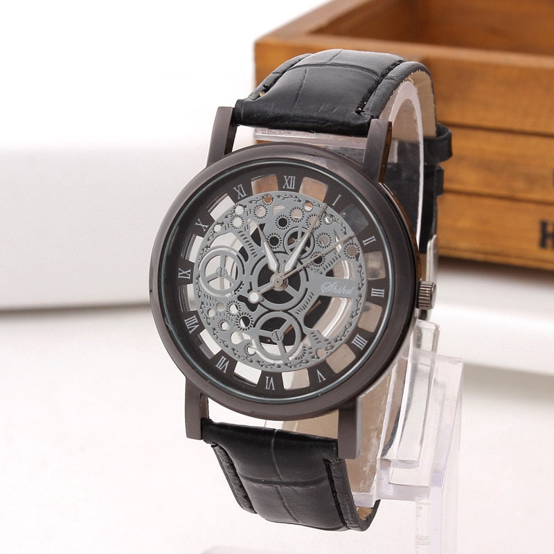 Fashionable casual mens watch hollow out strap watch not mechanical expression couple table model undertakes to men and women