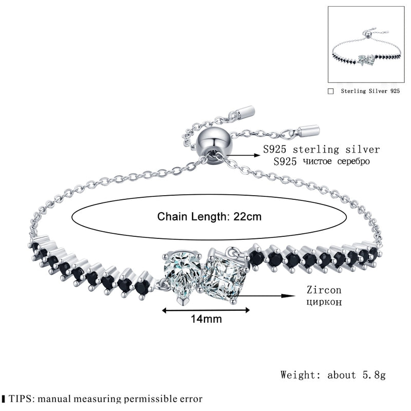 Eternal Love 925 Sterling Silver Charm Bracelet
