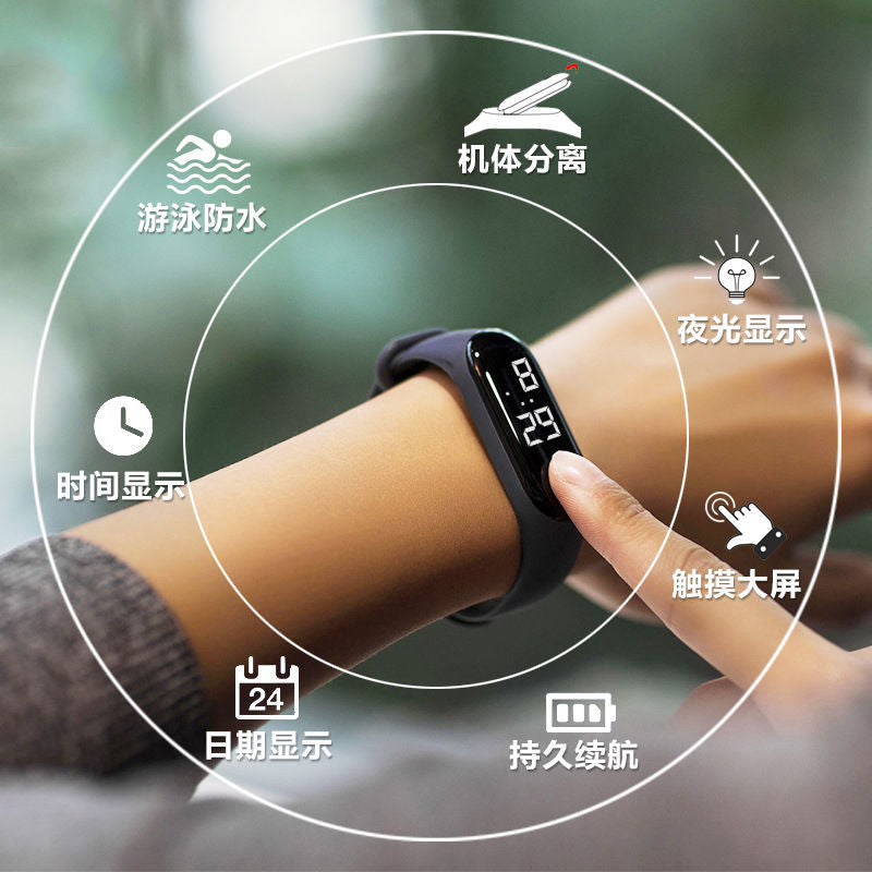 Led Movement Waterproof Digital Wristwatches Womens Watches