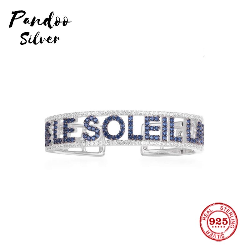 925 Sterling Silver Copy 1:1 SOUS LE SOLEIL LA MER Bracelet