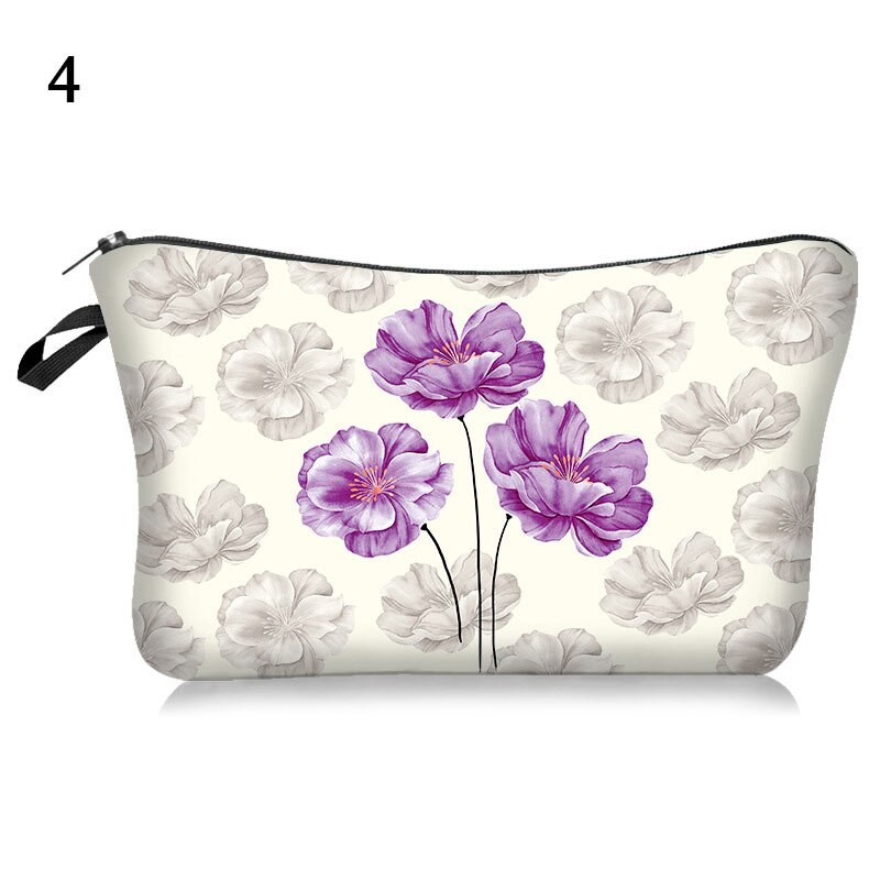 Toiletry Tool Makeup Bag Case Cosmetic Cartoon Bag Cat and Mouse Animal Printing Organizer Bag Travel Case Cute Polyester Pouch